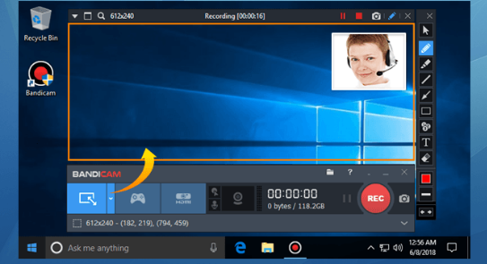 bandicam screen recorder for windows 10