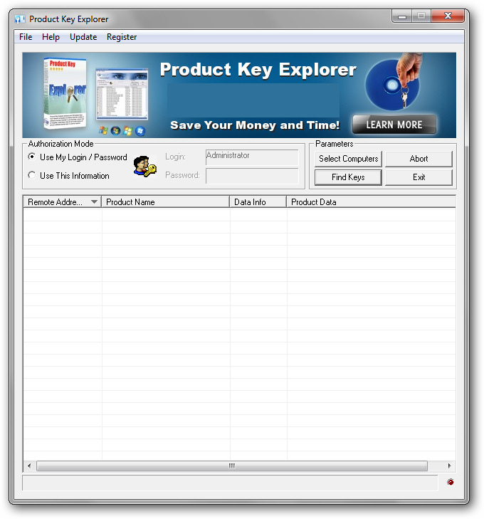 how to use product key explorer